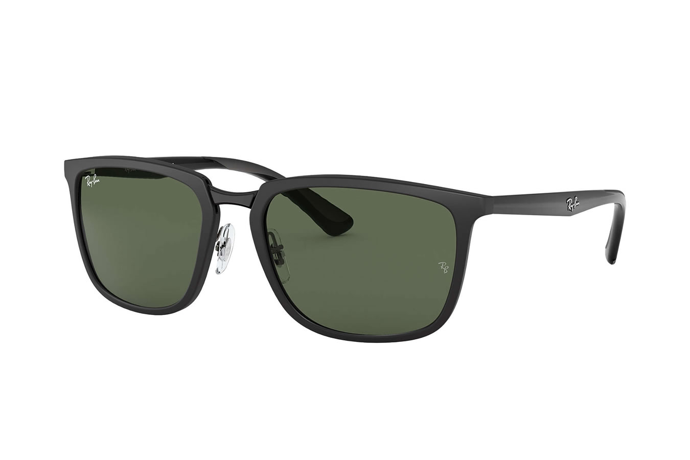 RAY BAN RB4303 with Matte Black Frame and Green Classic Lenses